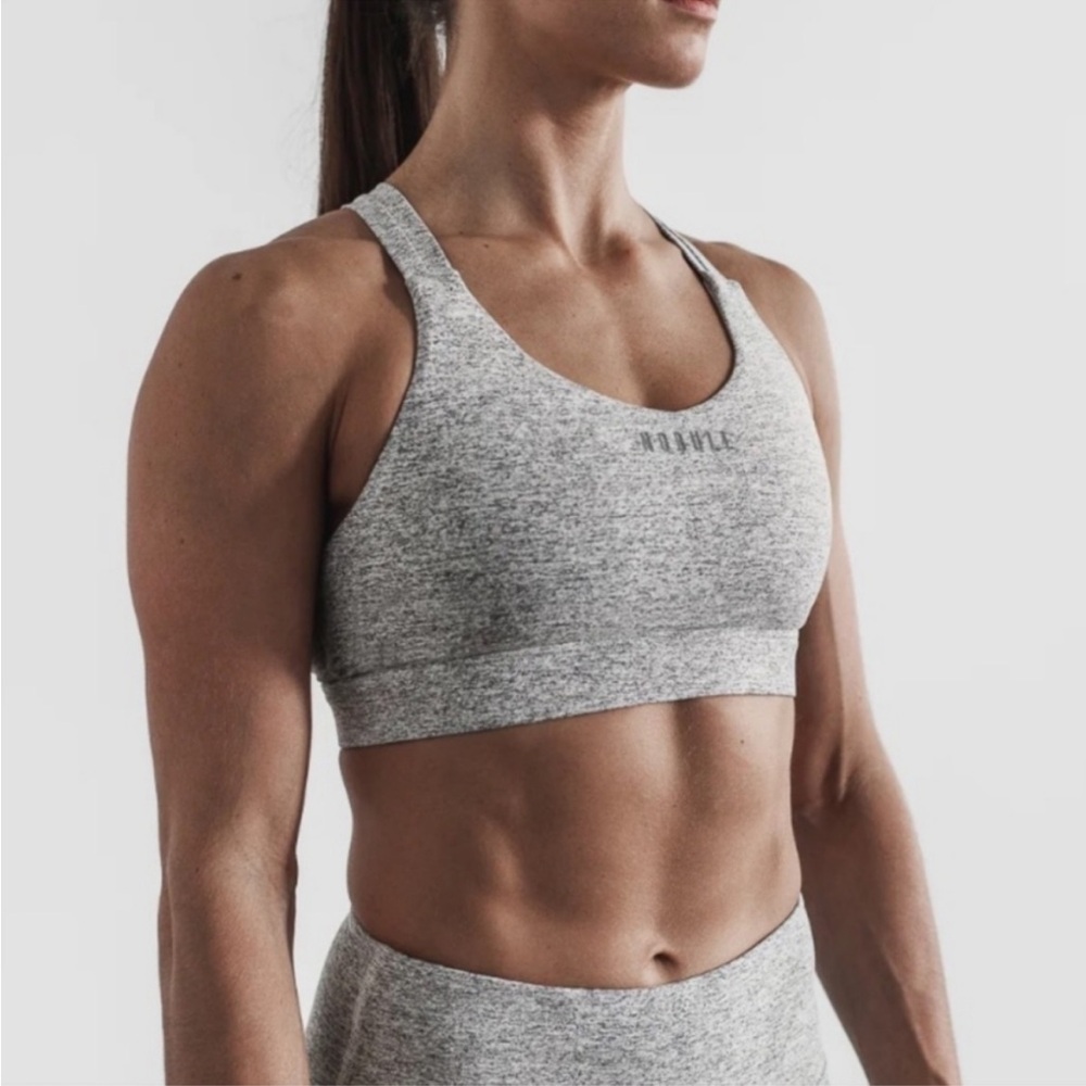 Nobull Plush Heather Pace Sports Bra Size L